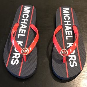 Fantastic Michael Kors Flip Flops. Size 8 M